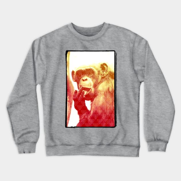 licking ape Crewneck Sweatshirt by CheesyB